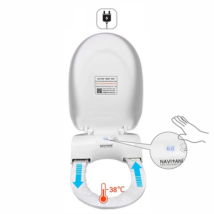 Assento sanitário aquecido recarregável